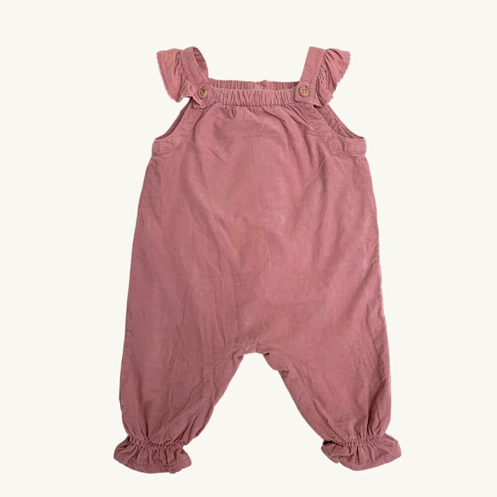 ZARA raspberry overalls size 3-6 months​​​​